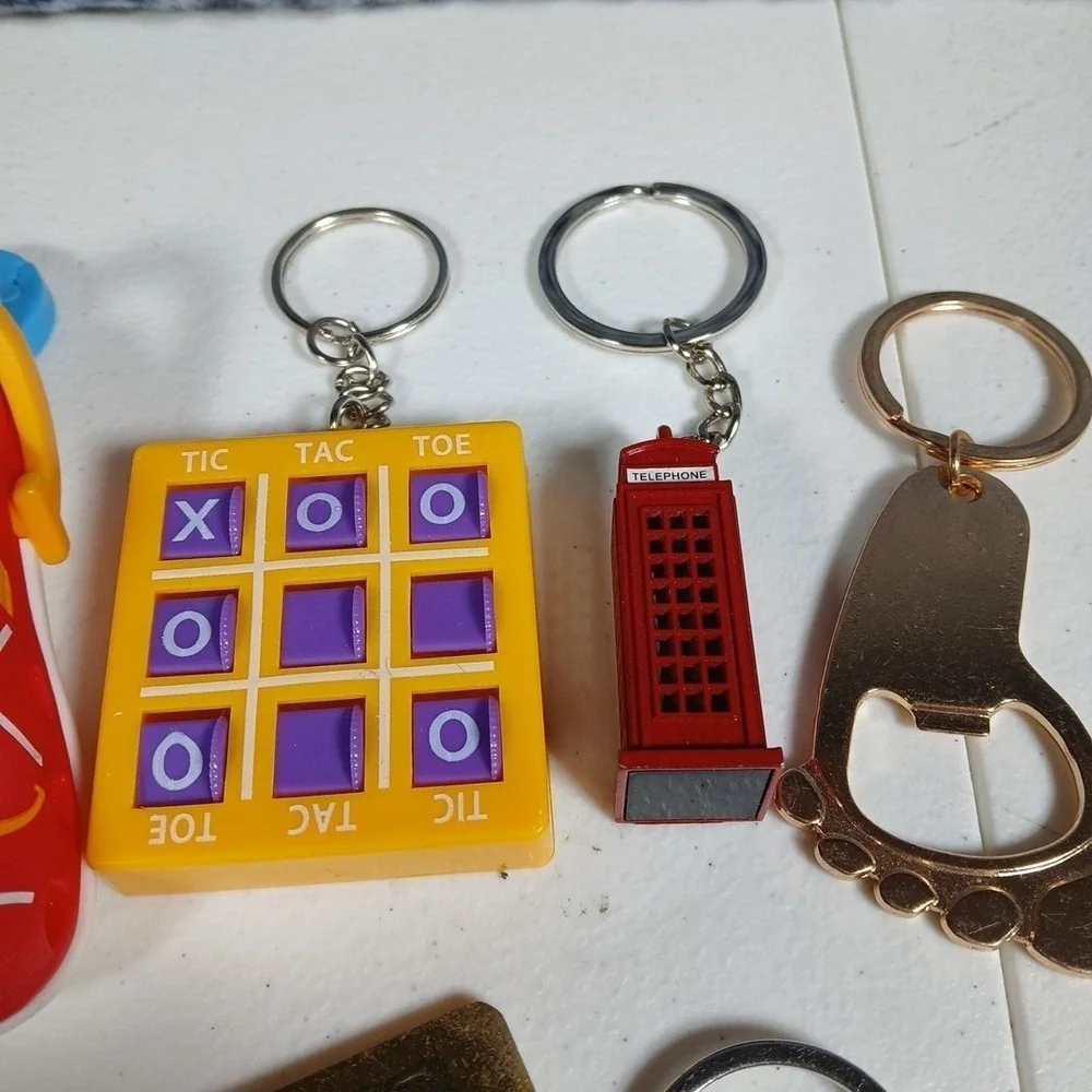 Keychain Lot Mixed Novelty Metal Plastic Gift